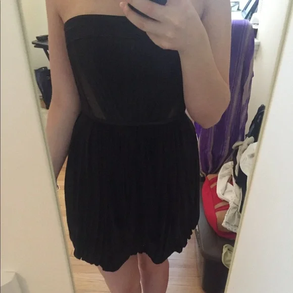 NWOT: BCBG Mini Black Strapless Dress!! - Picture 7 of 8